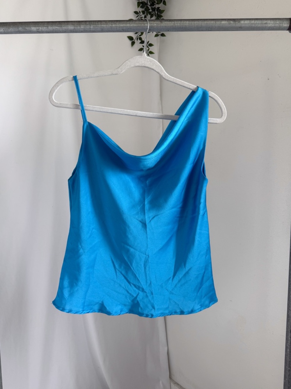 Satin cowl tank